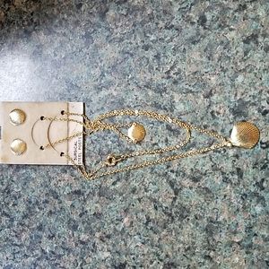 Gold Tone Shell 3 Peice Set Girls